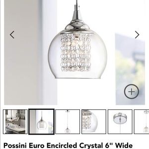 POSSINI Euro Design Crystal Pendants - SET OF 3!!